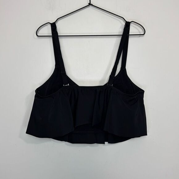 Torrid Wireless Straight Flounce Bikini Top 2 - Picture 2 of 4